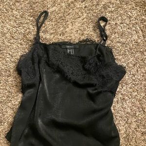 Silk laced cami